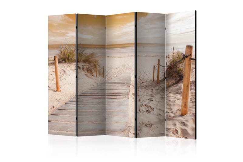 Tilanjakaja On the beach - sepia II 225x172, Artgeist sp. z o. o.