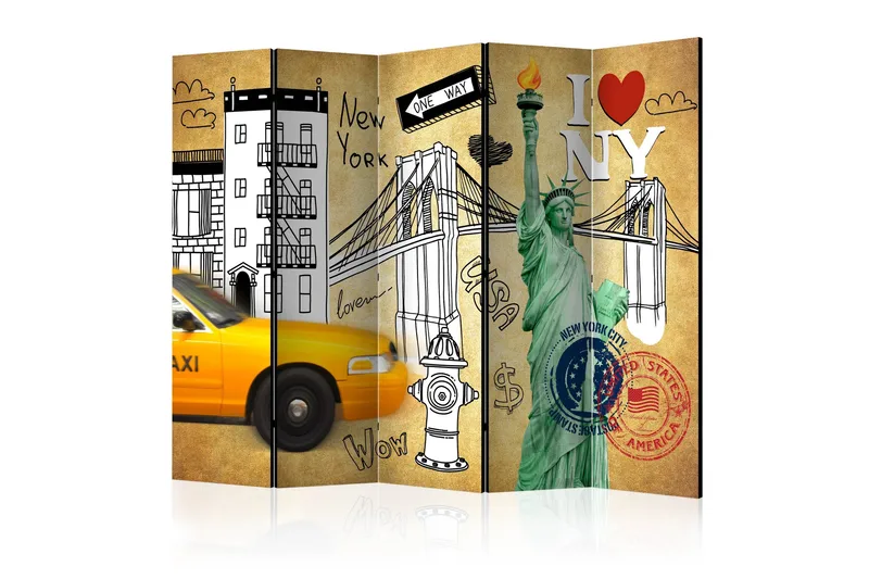 Tilanjakaja One way - New York II 225x172, Artgeist sp. z o. o.