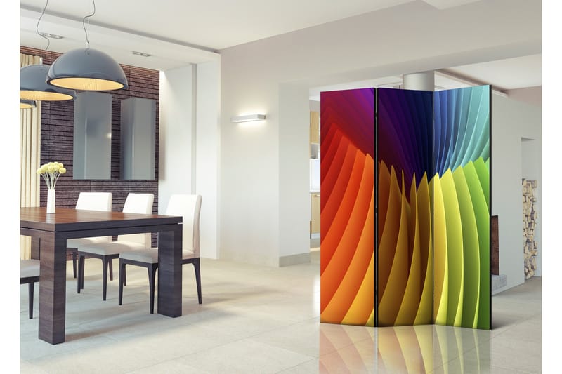 Tilanjakaja Rainbow Wave 135x172 - Artgeist sp. z o. o. - Sisustustuotteet - Tilanjakaja & sermi