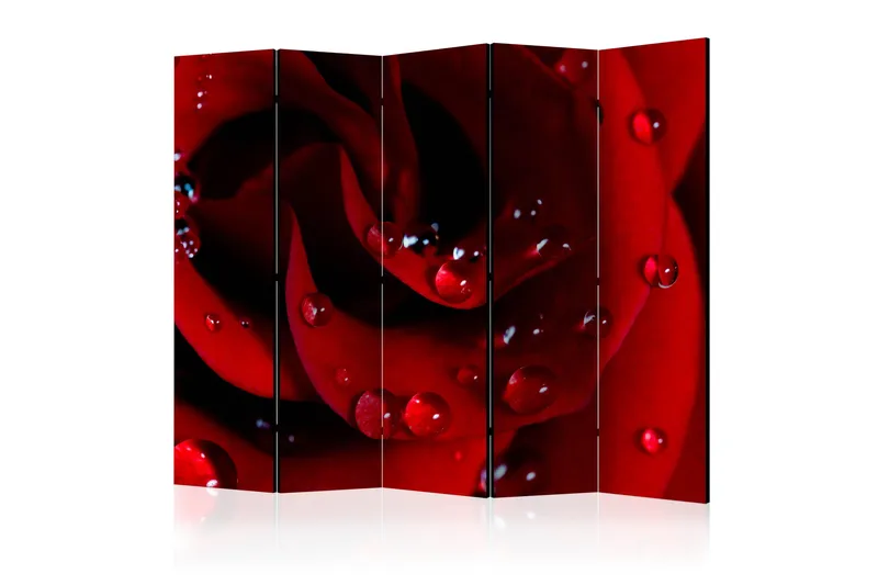 Tilanjakaja Red rose with water drops II 225x172, Artgeist sp. z o. o.