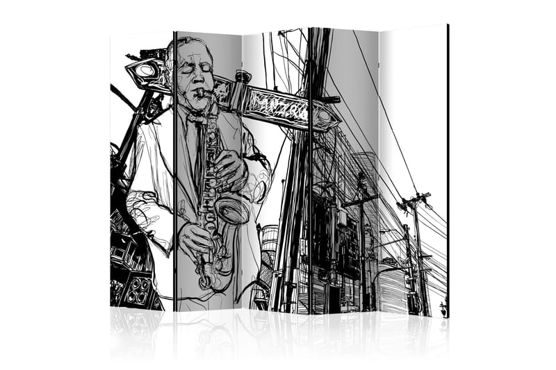 Tilanjakaja Saxophone recital on Broadway II 225x172 - Artgeist sp. z o. o. - Sisustustuotteet - Tilanjakaja & sermi
