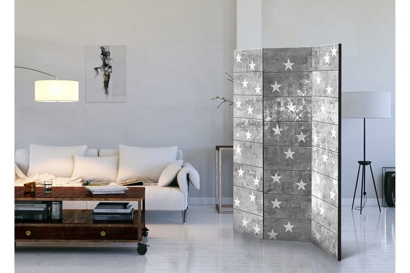 Tilanjakaja Stars On Concrete 135x172 - Artgeist sp. z o. o. - Sisustustuotteet - Tilanjakaja & sermi