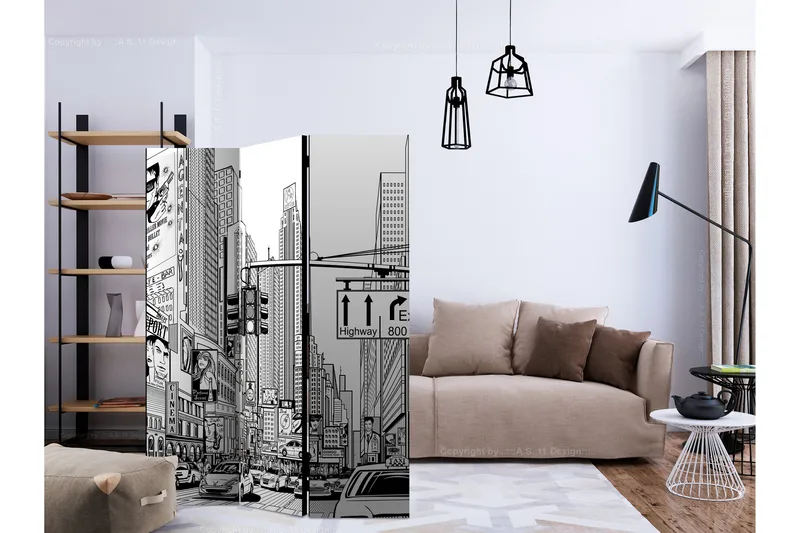 Tilanjakaja Street in New York city 135x172 - Artgeist sp. z o. o. - Sisustustuotteet - Tilanjakaja & sermi