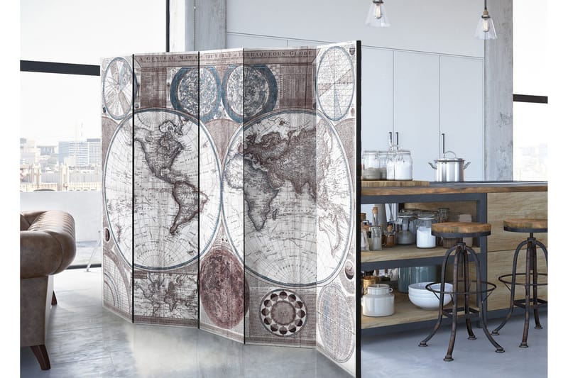 Tilanjakaja Terraqueous Globe 225x172 - Artgeist sp. z o. o. - Sisustustuotteet - Tilanjakaja & sermi