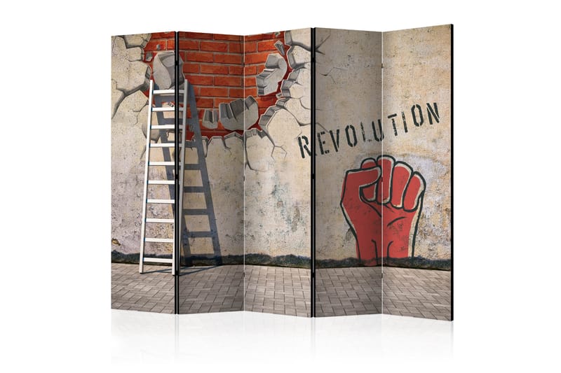 Tilanjakaja The invisible hand of the revolution II 225x172 - Artgeist sp. z o. o. - Sisustustuotteet - Tilanjakaja & sermi