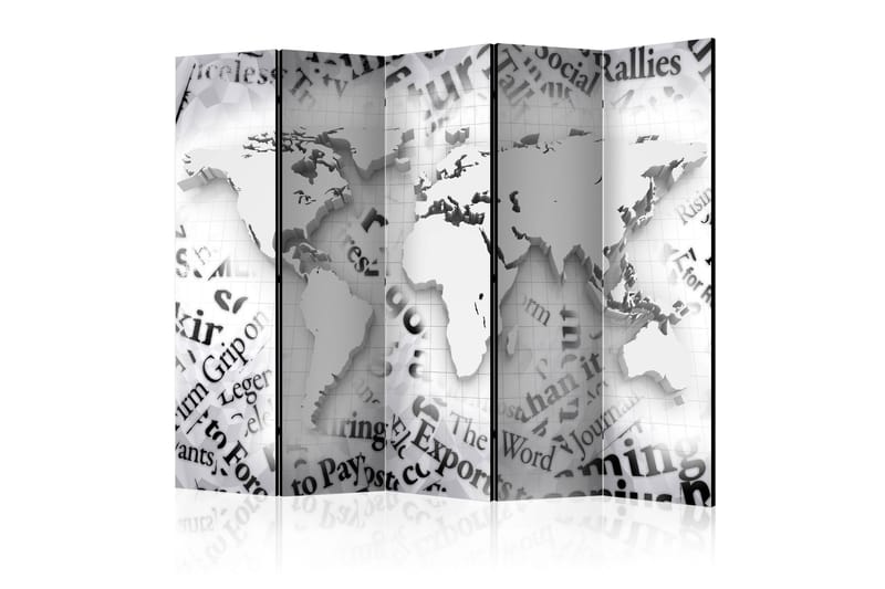Tilanjakaja The world of newspapers II 225x172 - Artgeist sp. z o. o. - Sisustustuotteet - Tilanjakaja & sermi
