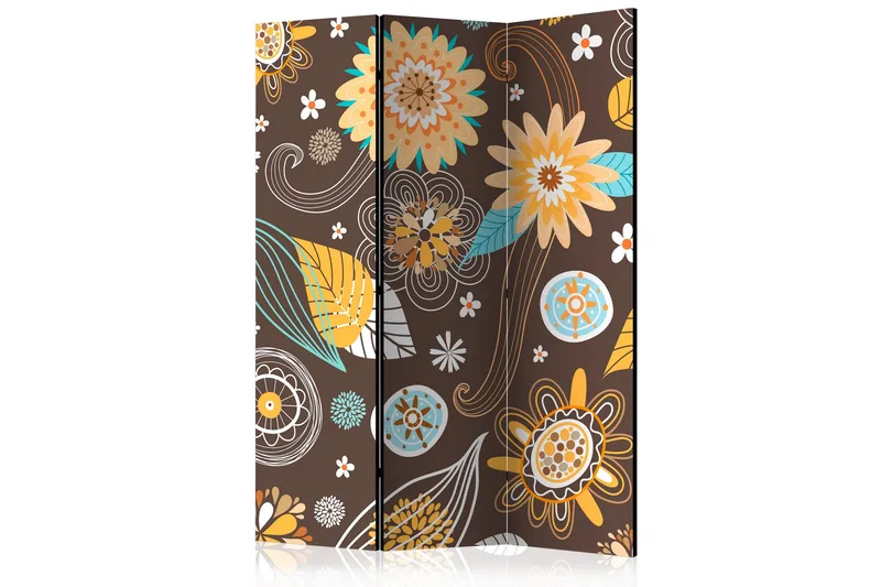 Tilanjakaja Transparent flowers 135x172, Artgeist sp. z o. o.