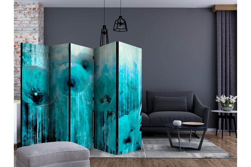 Tilanjakaja Turquoise Madness II - Artgeist sp. z o. o. - Sisustustuotteet - Tilanjakaja & sermi