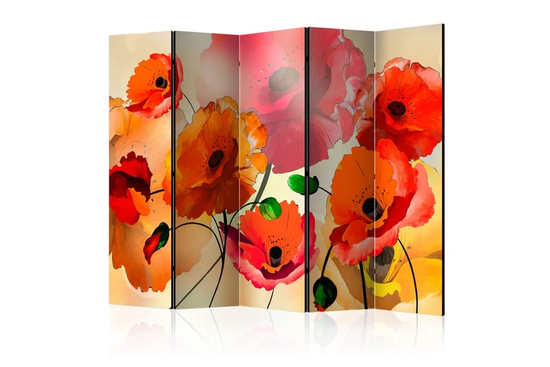 Tilanjakaja Velvet Poppies 225x172 - Artgeist sp. z o. o. - Sisustustuotteet - Tilanjakaja & sermi