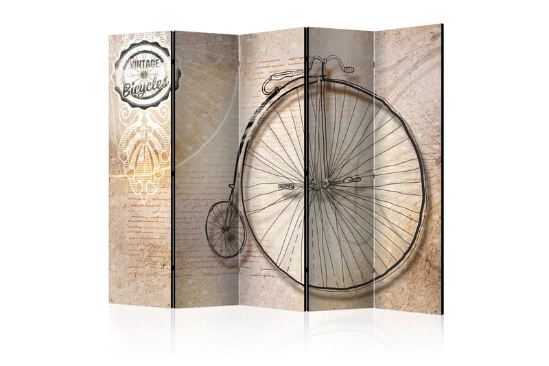 Tilanjakaja Vintage bicycles - sepia II 225x172 - Artgeist sp. z o. o. - Sisustustuotteet - Tilanjakaja & sermi