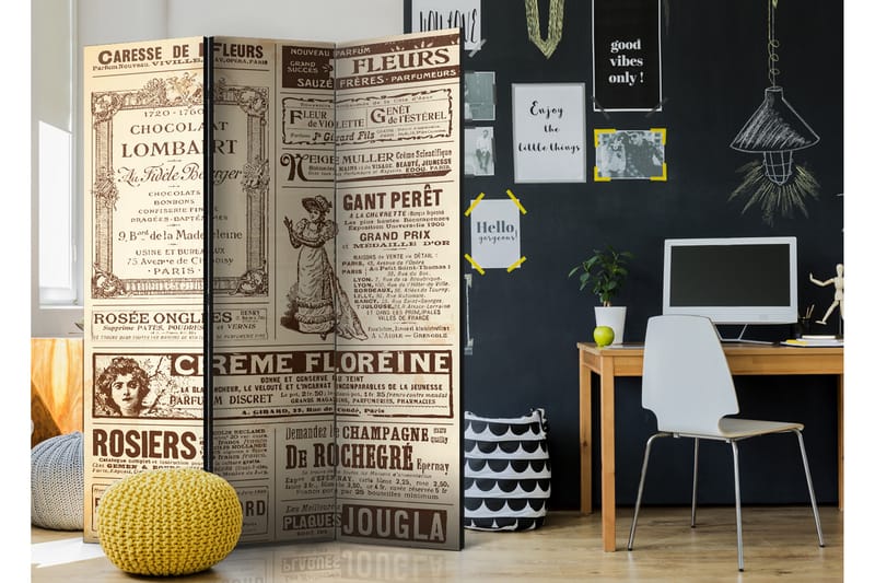 Tilanjakaja Vintage Magazines 135x172 - Artgeist sp. z o. o. - Sisustustuotteet - Tilanjakaja & sermi
