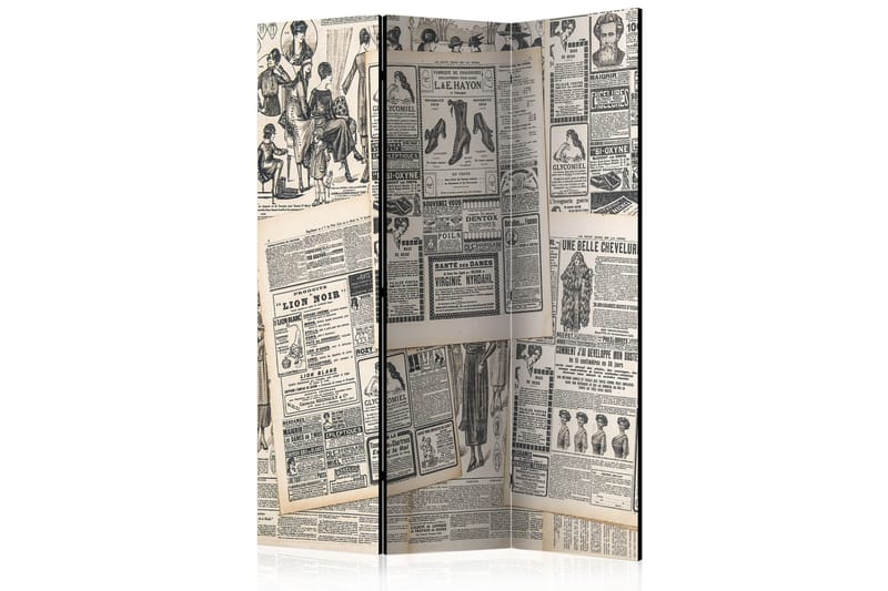 Tilanjakaja Vintage Newspapers 135x172 - Artgeist sp. z o. o. - Sisustustuotteet - Tilanjakaja & sermi