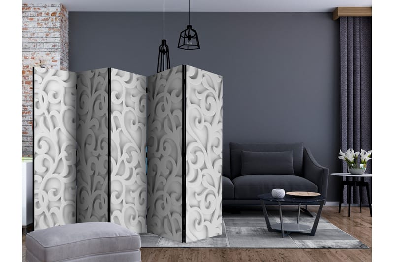 Tilanjakaja White ornament II 225x172 - Artgeist sp. z o. o. - Sisustustuotteet - Tilanjakaja & sermi