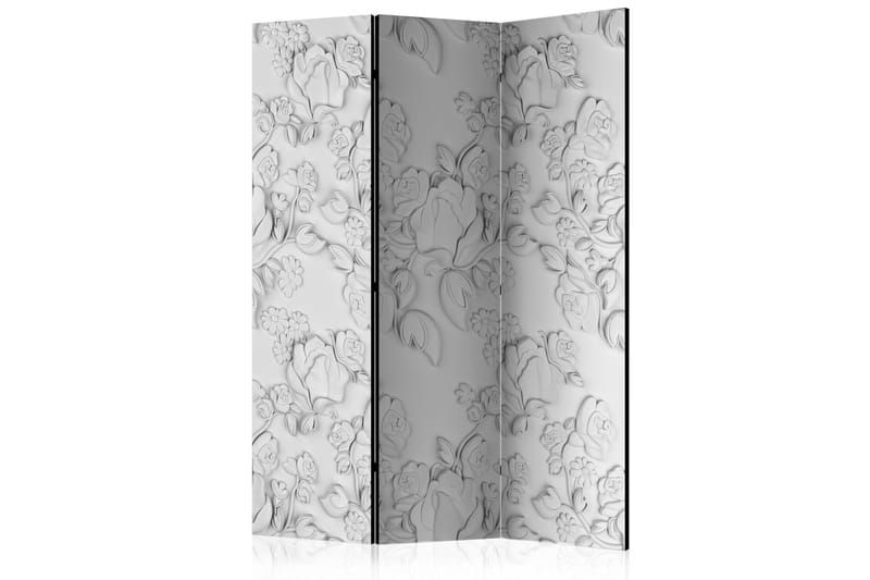 Tilanjakaja White ornament: roses 135x172, Artgeist sp. z o. o.