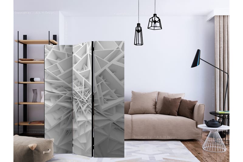 Tilanjakaja White Spider's Web 135x172 - Artgeist sp. z o. o. - Sisustustuotteet - Tilanjakaja & sermi