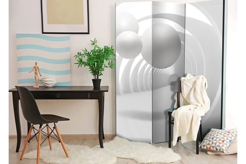 Tilanjakaja White Tunnel 135x172 - Artgeist sp. z o. o. - Sisustustuotteet - Tilanjakaja & sermi