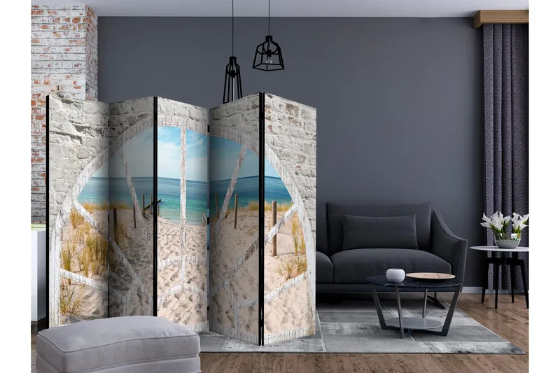 Tilanjakaja Window View - Beach II 225x172 - Artgeist sp. z o. o. - Sisustustuotteet - Tilanjakaja & sermi