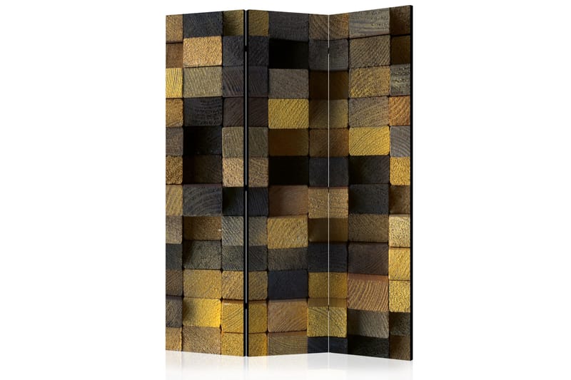 Tilanjakaja Wooden cubes 135x172 - Artgeist sp. z o. o. - Sisustustuotteet - Tilanjakaja & sermi