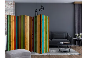 Tilanjakaja Wooden Rainbow II - Artgeist sp. z o. o. - Sisustustuotteet - Tilanjakaja & sermi