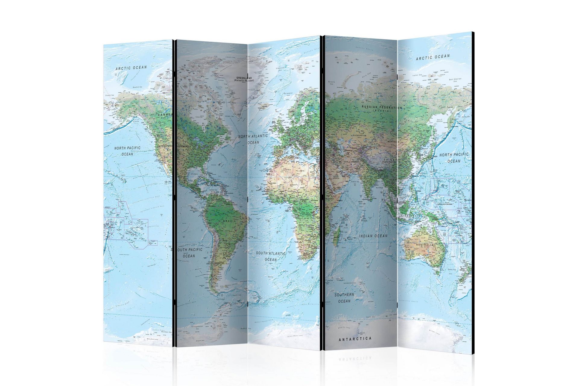 Tilanjakaja World Map 225x172 - Artgeist sp. z o. o. - Sisustustuotteet - Tilanjakaja & sermi