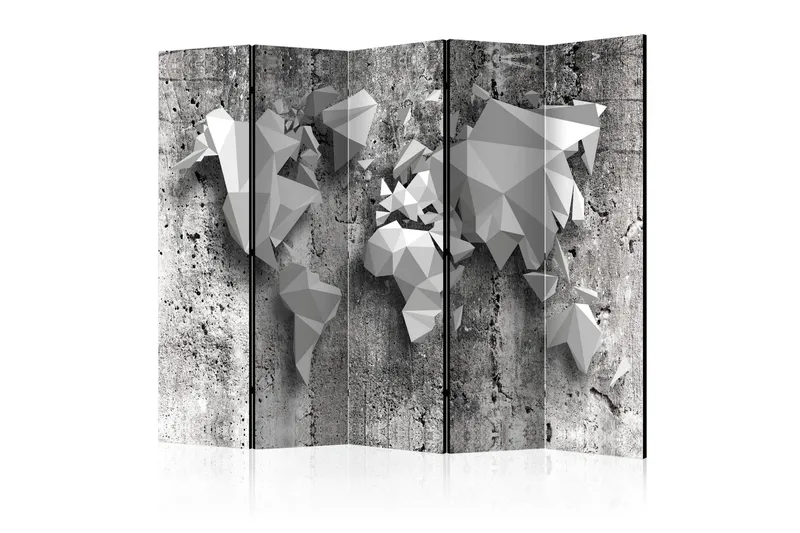 Tilanjakaja World Map: Origami II 225x172, Artgeist sp. z o. o.