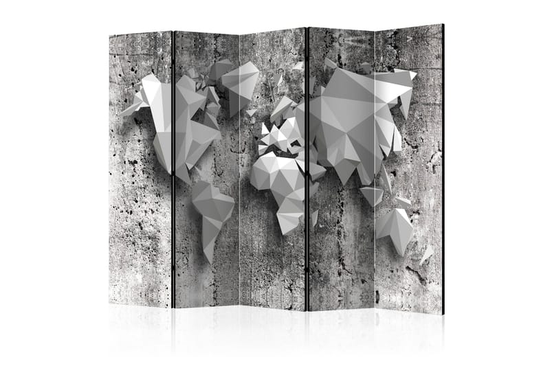 Tilanjakaja World Map: Origami II 225x172, Artgeist sp. z o. o.