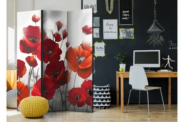 Tilanjakaja Poppies In The Moonlight 135x172 - Artgeist sp. z o. o. - Sisustustuotteet - Tilanjakaja & sermi