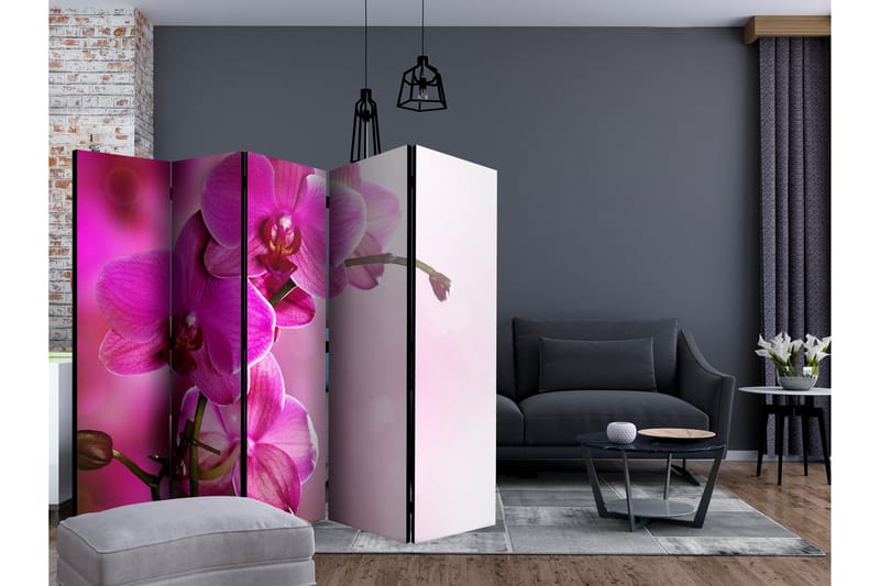 Tilanjakaja Pink orchid II 225x172 - Artgeist sp. z o. o. - Sisustustuotteet - Tilanjakaja & sermi