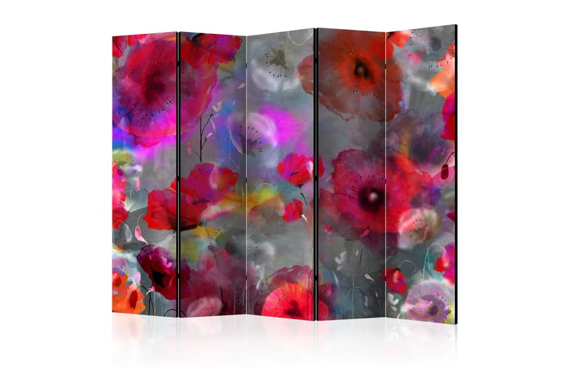 Tilanjakaja Painted Poppies 225x172 - Artgeist sp. z o. o. - Sisustustuotteet - Tilanjakaja & sermi
