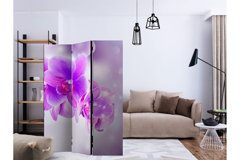 Tilanjakaja Purple Orchids 135x172 - Artgeist sp. z o. o. - Sisustustuotteet - Tilanjakaja & sermi