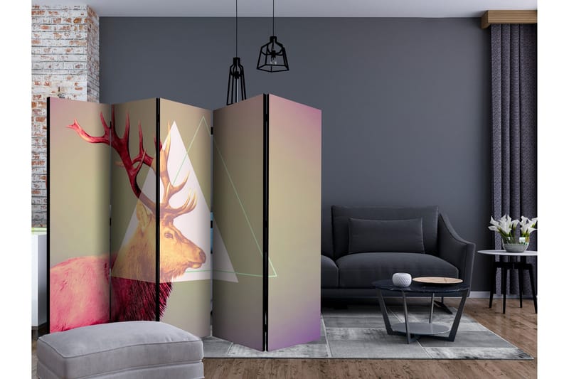 Tilanjakaja peura (graafinen kuvio) II 225x172 - Artgeist sp. z o. o. - Sisustustuotteet - Tilanjakaja & sermi