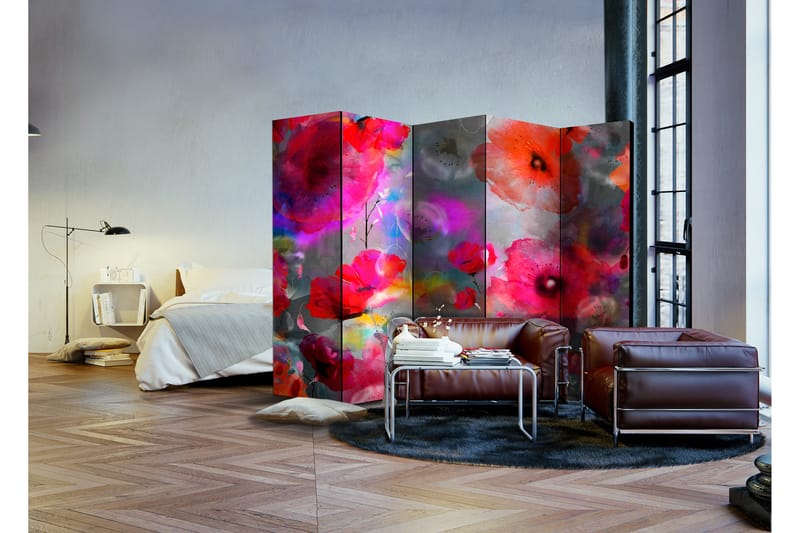 Tilanjakaja Painted Poppies 225x172 - Artgeist sp. z o. o. - Sisustustuotteet - Tilanjakaja & sermi