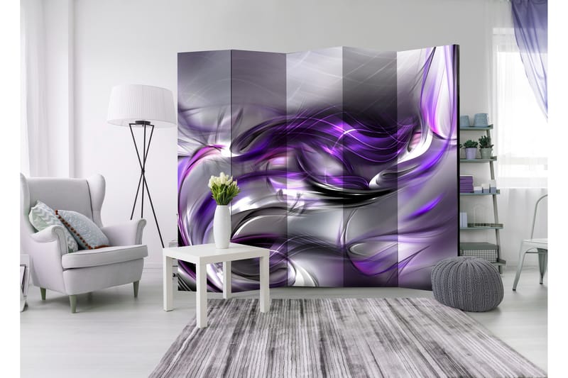 Tilanjakaja Purple Swirls 225x172 - Artgeist sp. z o. o. - Sisustustuotteet - Tilanjakaja & sermi