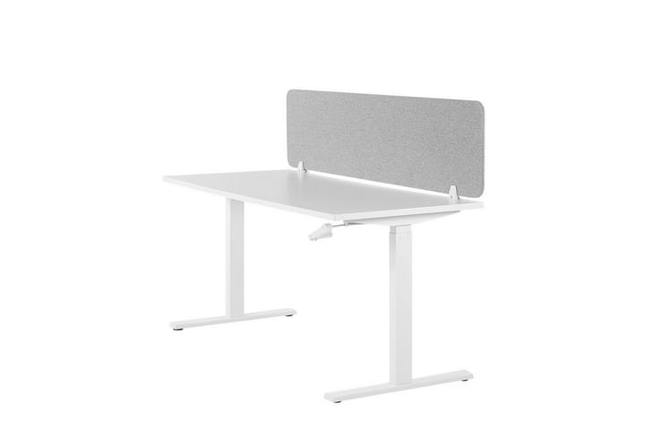 Kirjoituspöydän sermi Wally 160x40 cm - Harmaa - Työpöydän sermi