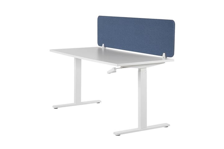 Sermi työpöytään 160 x 40 cm Sininen WALLY - Sininen - Työpöydän sermi