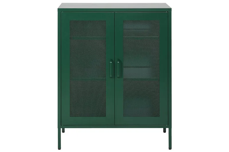 Vitrinikaappi Wakatipu Vihreä - Vihreä - Säilytys - Kaappi - Vitriini