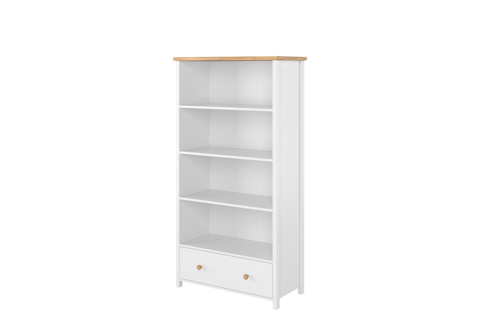 Storys kirjahylly 85 cm tammi - Valkoinen
