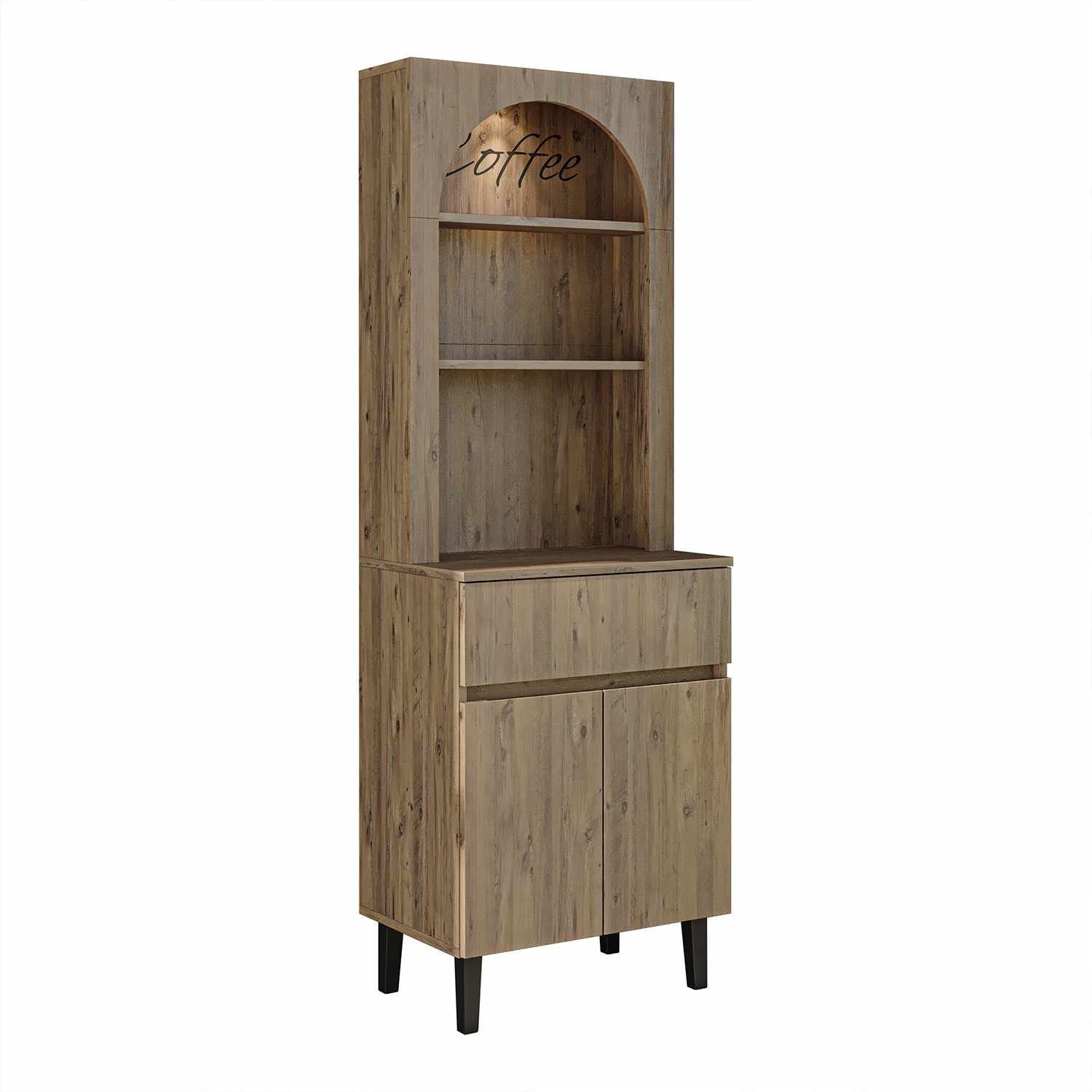 kahvibaarikaappi Kalune Design Ledli (60 x 179 x 41,8 cm) Atlantic Pine -