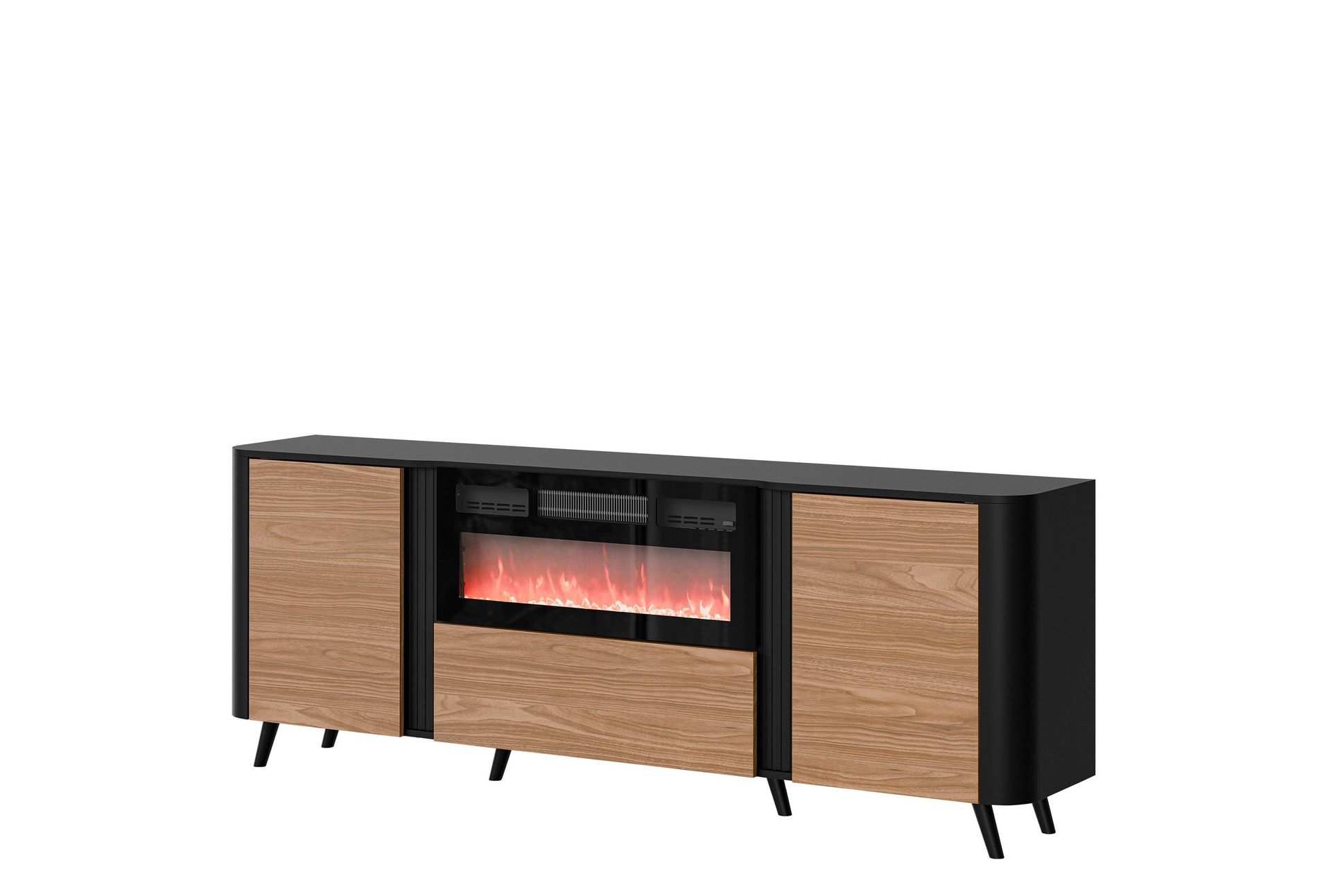 Lipasto Clement 200 cm - Musta/Ruskea