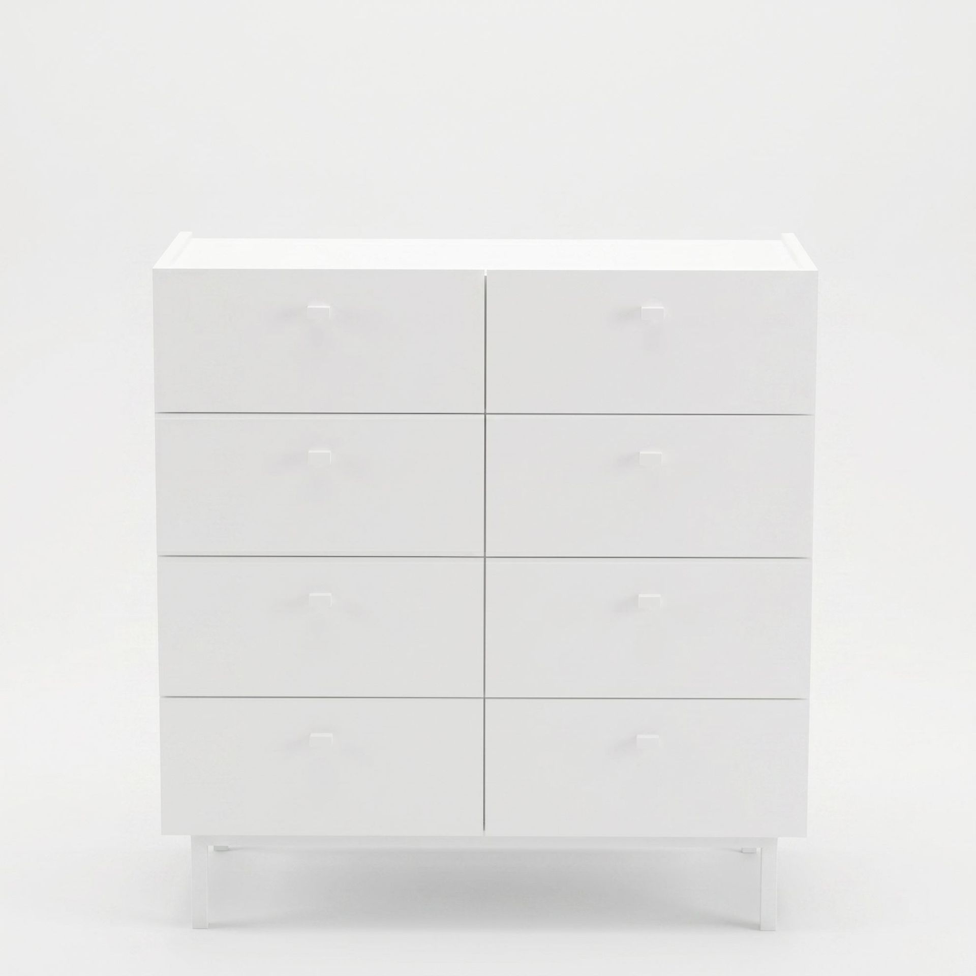 Lipasto Hanah Home Luke (89,4 x 93,1 x 41,8 cm) Valkoinen - Valkoinen