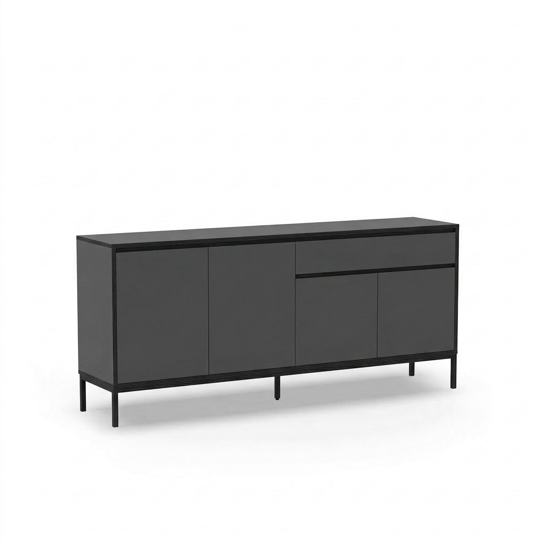 Velar konsolipöytä 180x80x40 cm - Antrasiitti, Wood Black, Musta