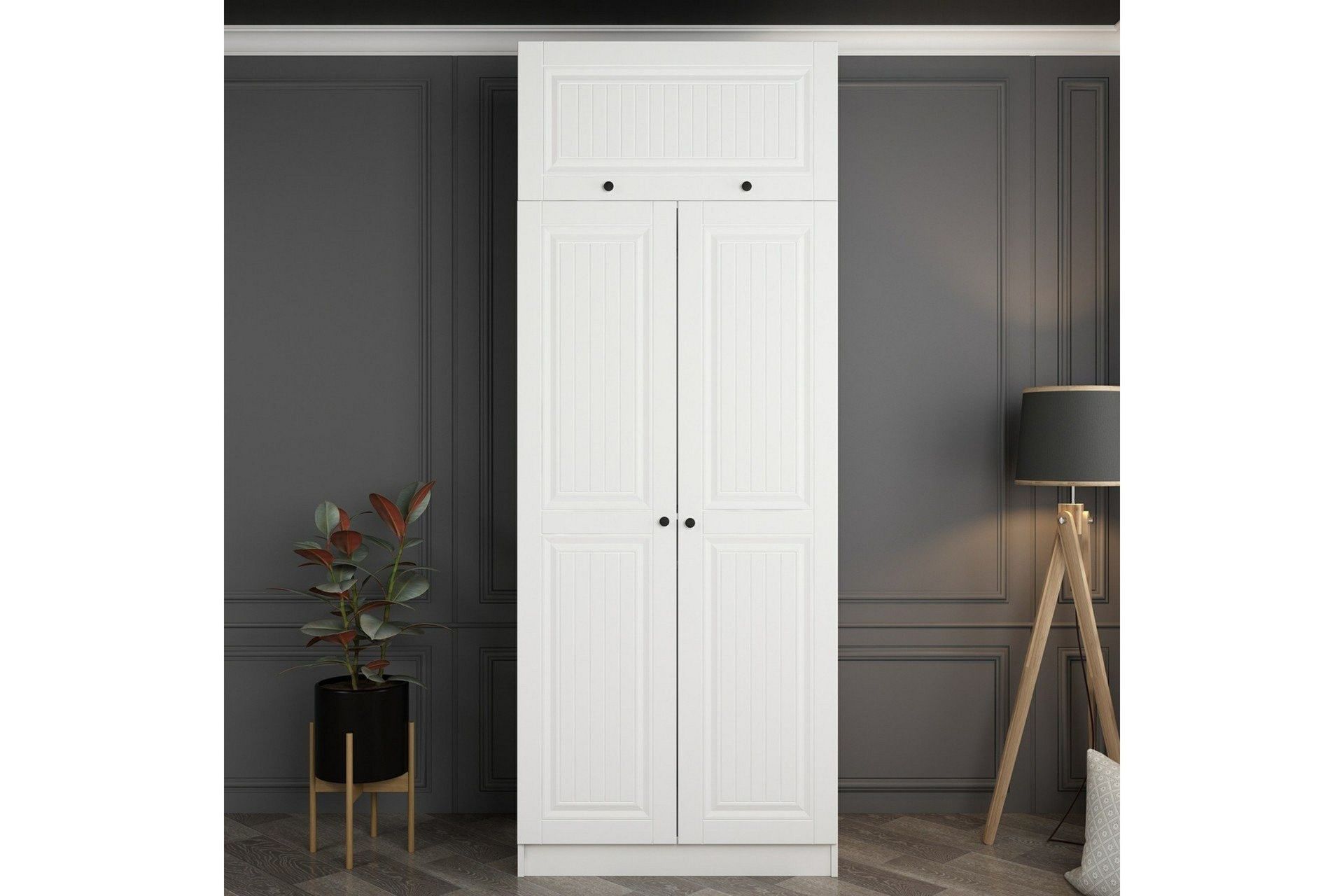 Vaatekaappi Cambrian 90 cm - Valkoinen