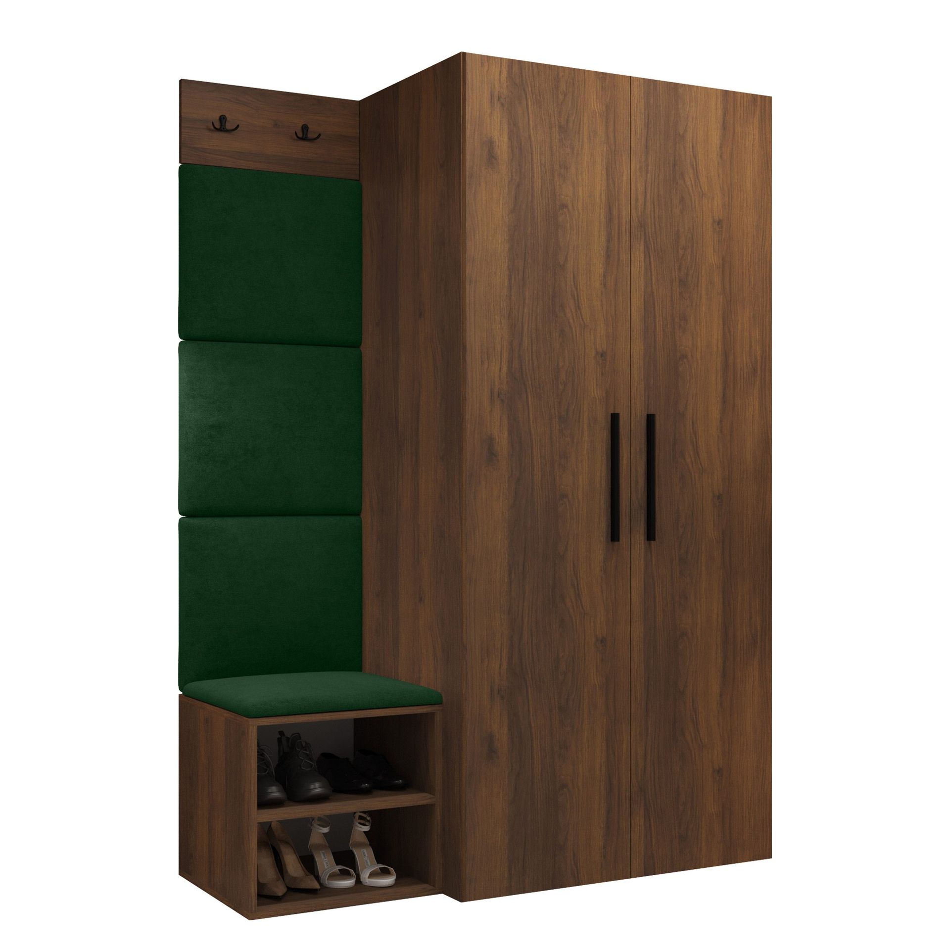 vaatekaappi Medi Walnut + Manila 35 - Walnut + Manila 35
