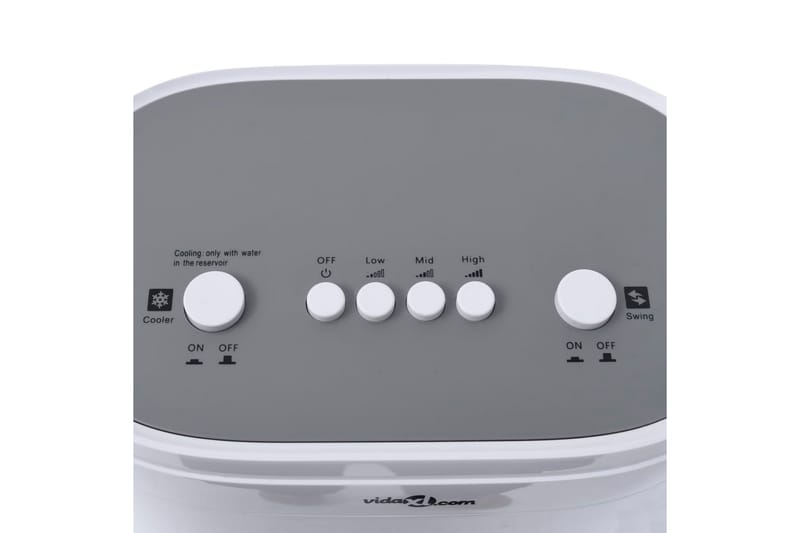 Ilmanjäähdytin/kostutin 2-in-1 Siirrettävä 80 W - Valkoinen - Talo & remontointi - Ilmastointi - Ilmastointilaitteet & viilennys - Ilmanjäähdytin & kylmäkoneisto