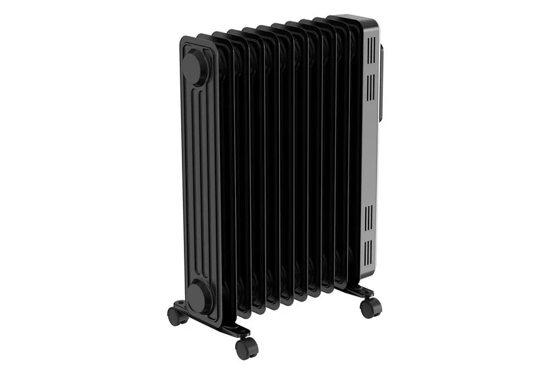 Öljytäytteinen lämmitin Black+Decker Digitaalinen Musta, Musta