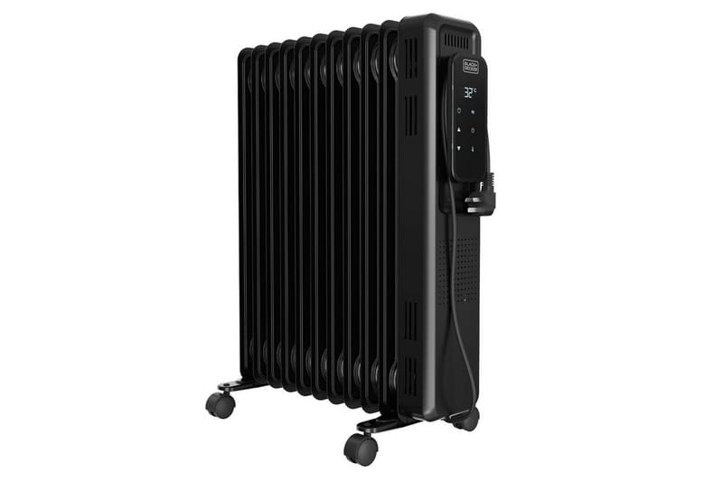 Öljytäytteinen lämmitin Black+Decker Digitaalinen Musta - Musta - Talo & remontointi - Ilmastointi - Lämmitys - Lampöpatteri