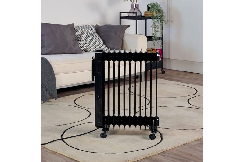 Öljytäytteinen lämmitin Black+Decker Digitaalinen Musta - Musta - Talo & remontointi - Ilmastointi - Lämmitys - Lampöpatteri