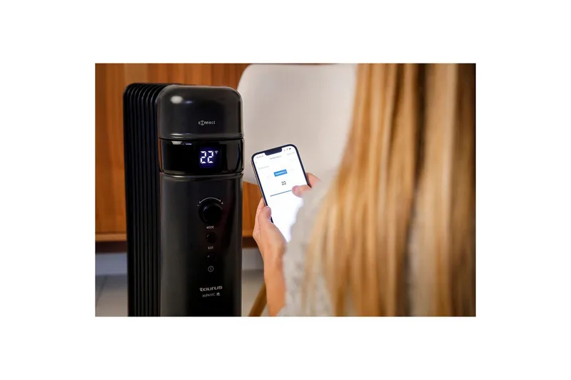 Öljytäytteinen lämmitin Taurus Agadir Connect - Musta - Talo & remontointi - Ilmastointi - Lämmitys - Lampöpatteri