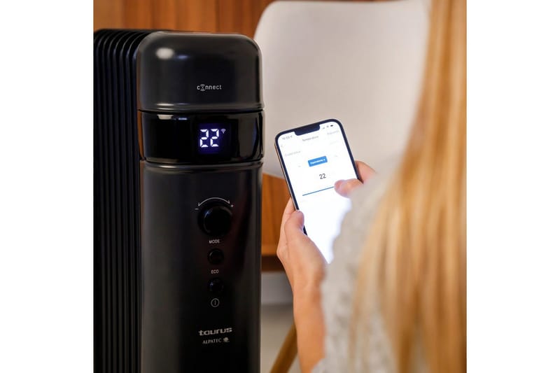 Öljytäytteinen lämmitin Taurus Agadir Connect - Musta - Talo & remontointi - Ilmastointi - Lämmitys - Lampöpatteri