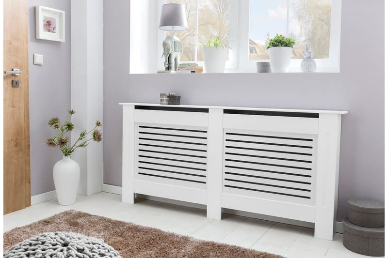 Elementtisuojus Ebchester 152x19 cm - Valkoinen - Talo & remontointi - Ilmastointi - Lämmitys - Lampöpatteri